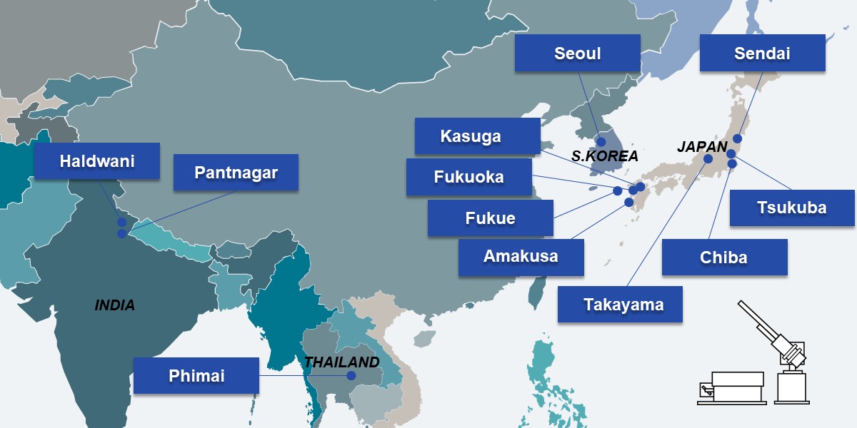 Map of A-SKY network sites